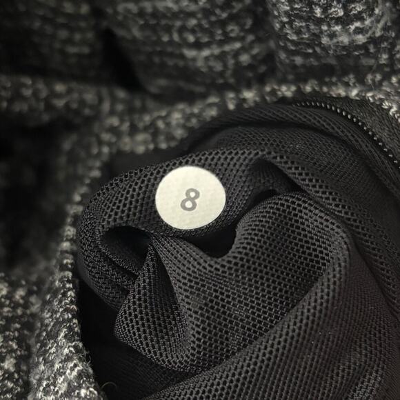 Lululemon Daily Practice Jacket Coco Pique Black White Rose Gold Zipper Size 8 - Picture 13 of 14